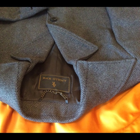 NEW MEN’S FULL-LENGTH COAT CHARCOAL UP TO SIZE 6XL - Picture 5 of 7